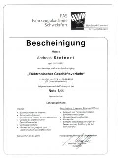 Bescheinigung elktr  Geschäftsverkehr